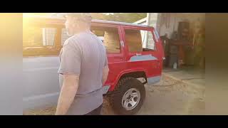 Rear Hatch Lock Hack and Painting Door Jams on my Jeep Cherokee XJ Camper Trailer Build Part 17 [upl. by Tenaj914]