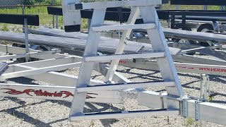 All Aluminum Pontoon Trailer DR Trailer [upl. by Schrick]