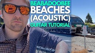 Beaches by Beabadoobee Guitar Tutorial  Guitar Lessons with Stuart [upl. by Elocin]