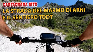 🚵‍♂️La Garfagnana in MTB la strada del marmo e il sentiero Todt della seconda guerra mondiale [upl. by Cinamod]