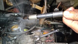 Toyota 1hd fte injector fuel leaking solution  1hd fte engine injector [upl. by Lourie411]