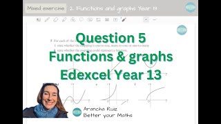 Mixed questions 2 Functions and graphs Question 5 Year 13 [upl. by Lattimer]