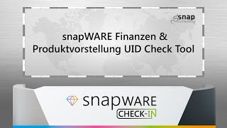 UID Prüfung schnell und einfach direkt im SAP  snap Webinar  22042021 [upl. by Greenstein172]