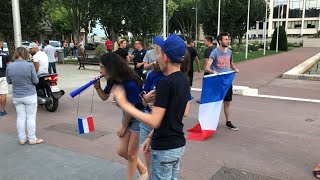 SaintNazaire fête la France en demi finale [upl. by Murtagh20]