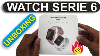 Watch Serie 6 Unboxing  Reloj inteligente copia AAA del Apple Watch [upl. by Bravar]