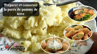 comment préparer et conserver la purée de pomme de terre pour les boureks maakouda pour ramadan [upl. by Hawkie]