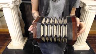 1587  Lachenal Anglo Concertina C G M 20 795 [upl. by Nabroc]