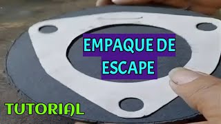 CÓMO HACER EMPAQUES DE ESCAPE EXOSTO O MOFLE TUTORIAL DE EMPAQUETADURA [upl. by Nygem37]