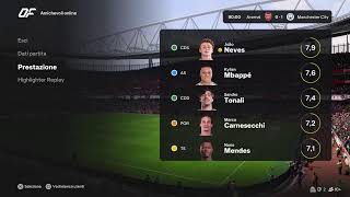 6° Giornata Fantafifamanager  Arsenal vs MCity [upl. by Ryder]