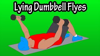 How To Perform Lying Dumbbell Chest Flyes On The Ground For Beginners [upl. by Ahsrats909]