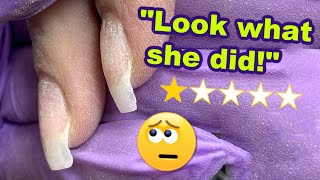 Story Time Weird Review From Client  Hard gel Nail Fill amp Holiday Design [upl. by Anitsrhc838]