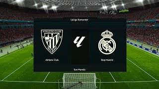 Athletic Bilbao vs Real Madrid  Estadio San Mamés  202324 La Liga  PES 2021 [upl. by Adda383]