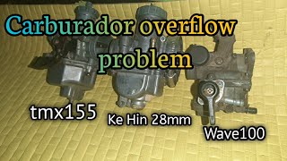 Paano sulosyonan ang nag overflow na Carburador Tmx 155  wave100 racing carb 28mm [upl. by Ecinej]