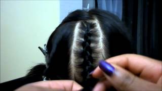 Aime tes cheveux 10  Tutoriel quotComment faire une tresse ou natte collée quot [upl. by Ahcilef]