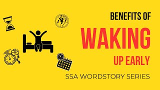 WAKING UP EARLY BENEFITS II Boost Vocabulary wordstory wordguru bankingawareness [upl. by Edwyna]