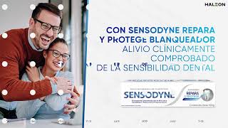 Sensodyne Repara y Protege Blanqueador  Alivio de la sensibilidad dental  Colombia [upl. by Leblanc]