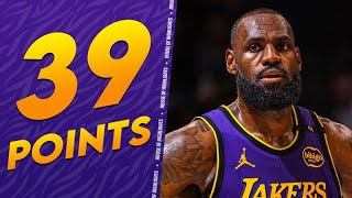 39YearOld LeBron James Drops 39 Points vs Grizzlies 🔥 [upl. by Epilihp499]