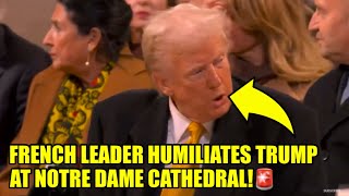 French Prime Minster INSULTS Trump TO HIS FACE At Notre Dame [upl. by Aicats172]