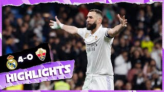 Real Madrid 40 Elche CF  HIGHLIGHTS  LaLiga 202223 [upl. by Ramsden]