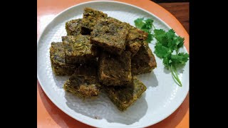 How to Make Kothimbir Vadi Traditional Marathi snacks [upl. by Leuamme360]