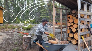 Man Preps for Winter Alone in Cabin [upl. by Stephie664]