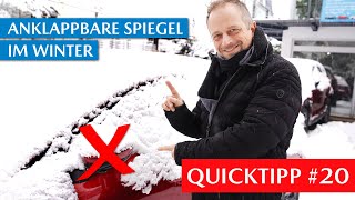 Automatisch anklappbare Spiegel im Winter bei Eis und Schnee ausschalten  Mazda Quicktipp 20 [upl. by Pauly]