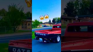 Datsun 620 catches AIR lowered nissan datsun minitruck fyp viralvideo reels shorts like [upl. by Eirena786]