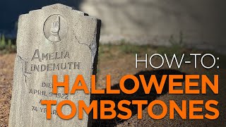 Make Your Own Realistic Halloween Tombstones [upl. by Bannasch]