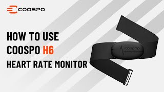 How to Use Coospo H6 Chest Strap Heart Rate Monitor [upl. by Ume]