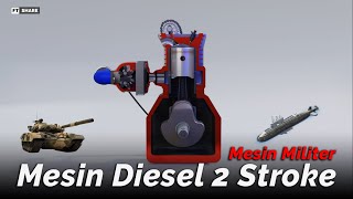 Mengenal Mesin Diesel 2 Stroke  2 Tak   Pengenalan Sejarah amp System kerja  Diesel Engine [upl. by Nysa]