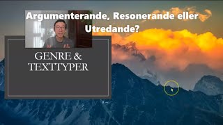 1 Skillnader mellan argumenterande text resonerande text och utredande text i syftet och strukturen [upl. by Knipe]