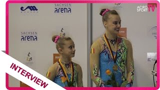 Interview with Vanden Berghe Lammertyn  Belgium  Junior  European Championship 2015 [upl. by Cummins]