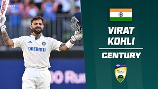 Kohli snaps run drought with 30th Test hundred  Australia v India 202425 [upl. by Darahs]