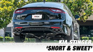 Kia Stinger quotShort amp Sweetquot  ARK Performance GRiP Sound Clip [upl. by Jecho]