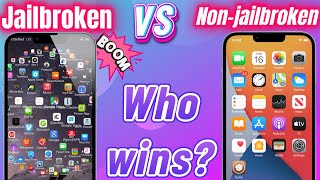 Jailbroken iPhone VS NonJailbroken iPhone  Quick Comparing 🔥 [upl. by Dey]