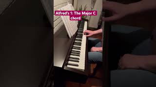 The Major C chord Alfred’s basic adult piano course level 1 piano by Borédas Dionys [upl. by Noynek]