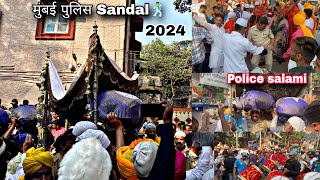 Makhdoom Shah Baba Mahim Urs Mubarak 2024 1st Day  Police Dance🕺  Zaid Ansari Vlogs mahim [upl. by Aliwt]