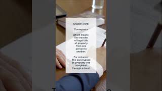 English word Conveyance legalwords legalenglish legaldictionary [upl. by Aynwad]