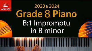 ABRSM 2023 amp 2024  Grade 8 Piano exam  B1 Impromptu in B minor  Samuel ColeridgeTaylor [upl. by Ydnyc]