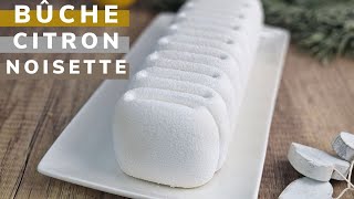 ❄️Recette de bûche de Noël citron noisette ❄️ bûchedenoël [upl. by Adnuahsor467]