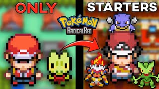 Beating Pokemon Radical Red With Only Starter Pokemon Hard Rom Hack [upl. by Oisorbma]