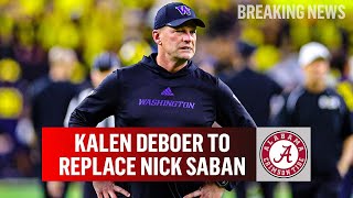 Alabama Hires Kalen DeBoer As Next Head Coach Replaces Nick Saban  CBS Sports [upl. by Atinrahc]