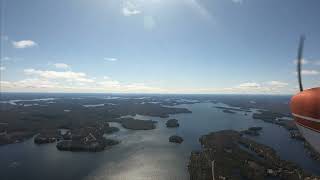 Flying to Muskoka in my Cessna 150 4K HD Video [upl. by Loria]