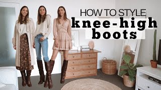 How To Wear Knee High Boots [upl. by Anuahsed]