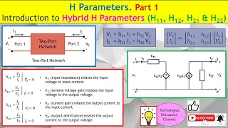 H Parameters Part 1 Hybrid HMatrix Transistor amp Amplifier Modeling with 2Port Network Analysis [upl. by Nylodnarb]