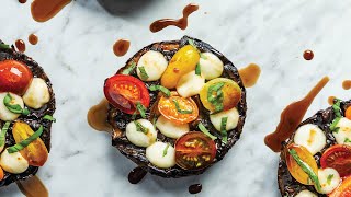 CapreseStuffed Grilled Portobello Mushrooms [upl. by Zelig]