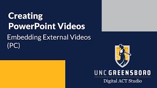 Creating PowerPoint Videos Embedding External Videos PC [upl. by Navanod]