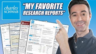 My Favorite Charles Schwab Research Reports Free for all Schwab Clients [upl. by Odlanier]