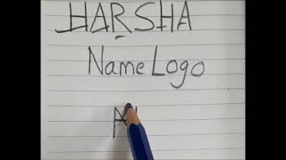 Harsha namelogo Some Signature ideas of my Subscribers Neeveecrafts  Unique Signature Ideas [upl. by Annahsed165]