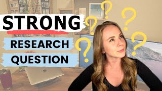 How to write a STRONG research question for research papers [upl. by Hamel]